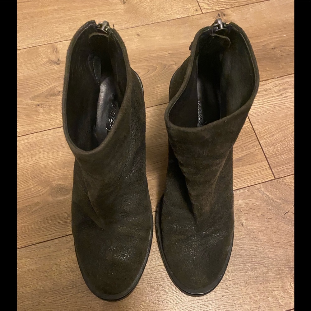 Marsell suede boots with heel